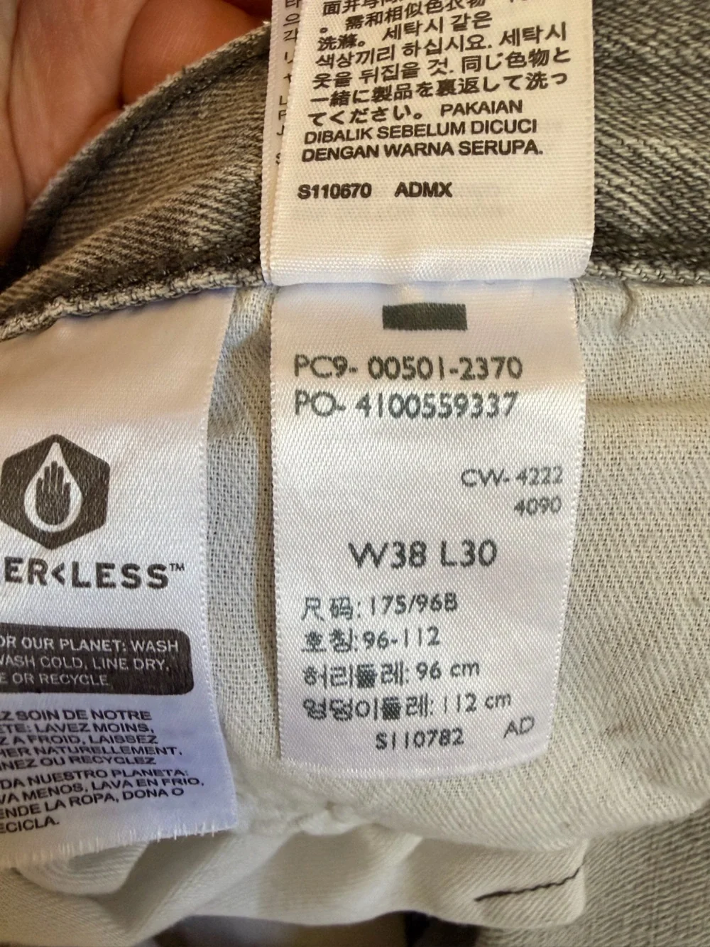 Levis Mens 501 Jeans size W38 L30
